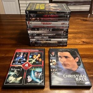 Christian Bale Movies DVDs Bundle American Hustle, American Psycho, Terminator